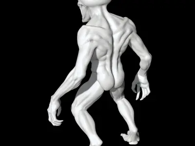 Alien Monster STL High-Detail Horror Creature for Resin or FDM 3D print model