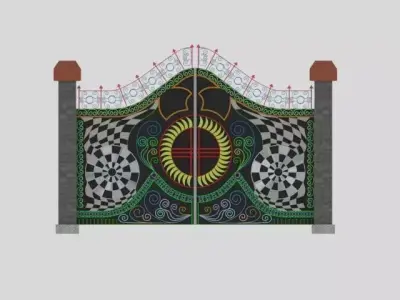 gate for house 3D model