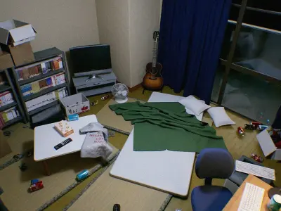 Japanese NEETs Apartment Low-poly 3D model