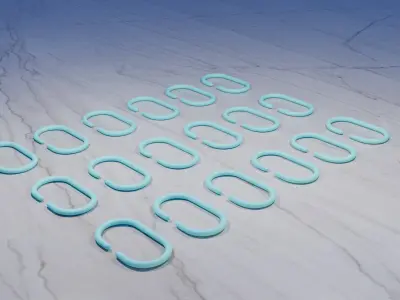 Curtain hooks Free 3D print model