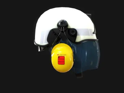 Schuberth F300 Firefighter Helmet 3D for FiveM GTA Low-poly 3D model