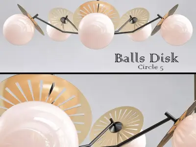 Balls  Discs Circle 5 3D model