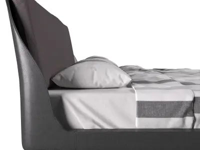 Makura bed By Piero Lissoni 3D model