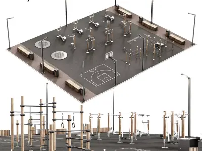 Playground 3D model