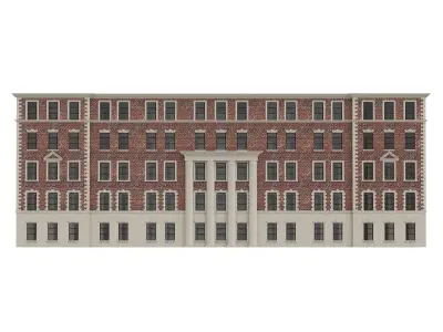 Old brick house 4 from New York 3D model