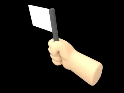 Surrender Icon v1 002 Low-poly 3D model