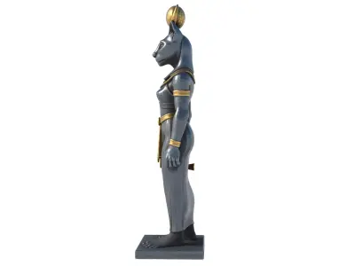 Egyptian Goddess Bastet Low-poly 3D model