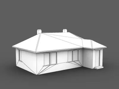 House Building Low-poly 3D model