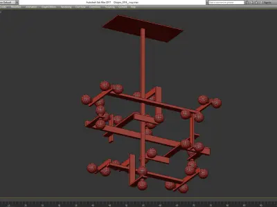 Chandeliers 3d models Collection 10 models Low-poly 3D model 2