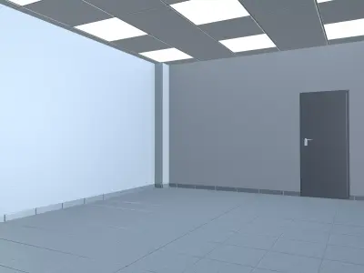 Interior Room Low-poly 3D model