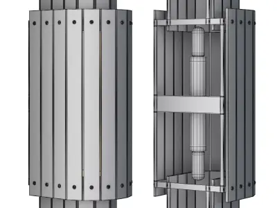 Cadence Large Tiered Sconce 3D model
