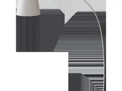 SKOTTORP SKOTTORP SKAFTET CRAFT Arched floor lamp grey 3D model