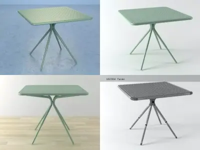 Grasshopper square table Free 3D model