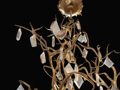 ralph pucci straeten lustre givre 3D model