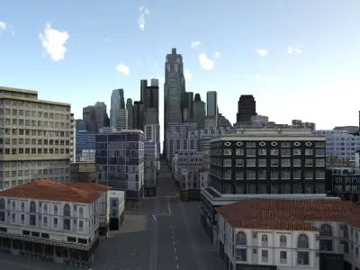 City 95 Low-poly 3D model