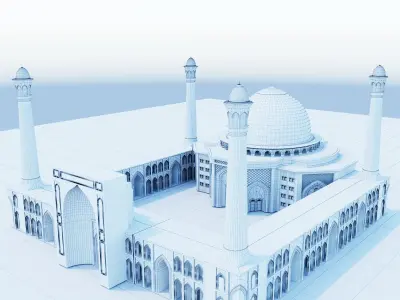 mosque 3d model 3D model