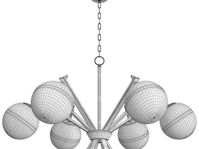 CARNIVAL SWING CHANDELIER Low-poly 3D model