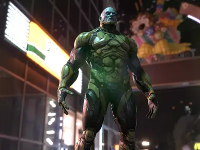 Sci-fi Character  Low-poly 3D model