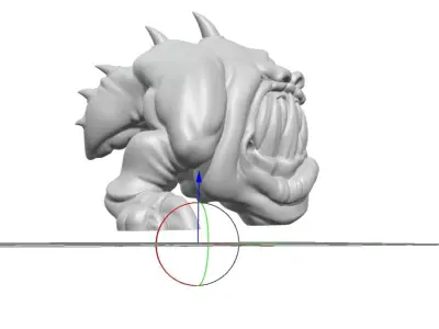 Squig monster desk lamp 3D print model