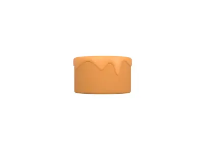 Chocolate Cake v1 014 Low-poly 3D model