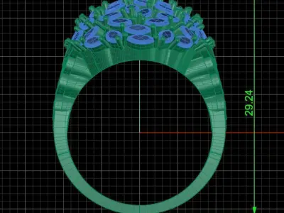 Jewelry ring 180 3D print model
