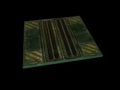 Sci-Fi Floor-panel Low-poly 3D model