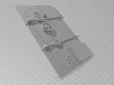 BATMAN BATCAVE VAULT DOOR   3D PRINTABLE 3D print model
