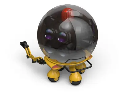 security robot 3D model
