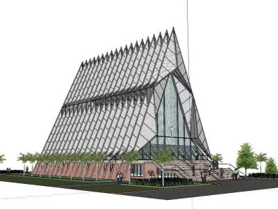 Architecture-Religion-God-Culture-Temple-0109 building with t... 3D model