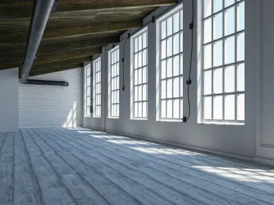 Loft interior Scene 3 3D model