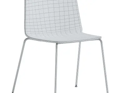 Wooden Chair Rama by Kristalia 3D model