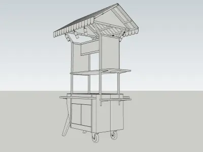 Street Food Cart  3D model