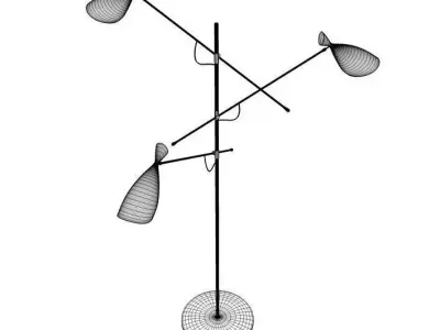 Modern Classic Designer Control Brand Duke Floor Lamp 3D model