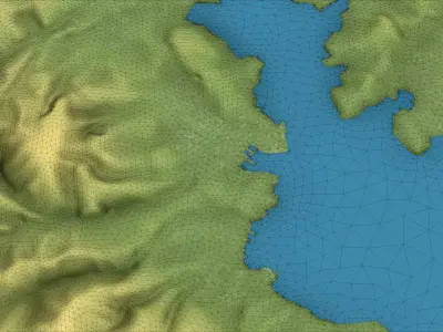 Hobart - 3D City Topography Terrain 3D Model Pack