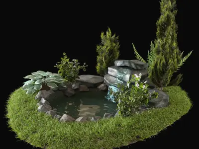 Alpine hill 3D model