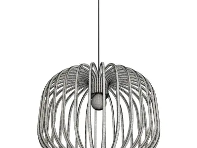Wooden Pendant Lamps 3D model