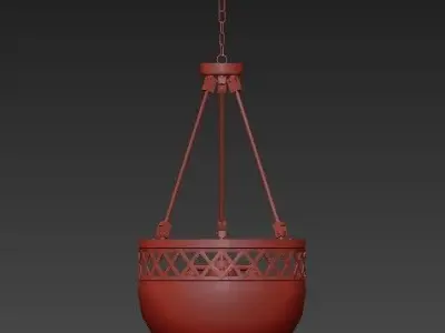 Chandelier Chandelier ball hanging from ceiling 3D model