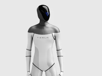 TESLA ROBOT RIGGED 3D model