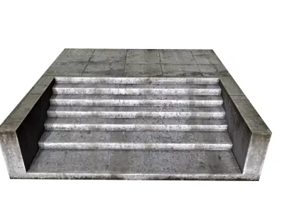 Floor Stair Low-poly 3D model