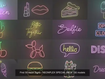 First 50 Neon Signs - NEONPLEX SPECIAL PACK