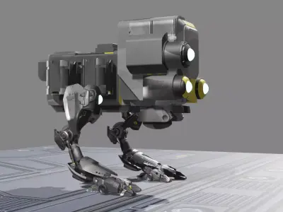 Innovatron Your Futuristic Companion Robot 3D model