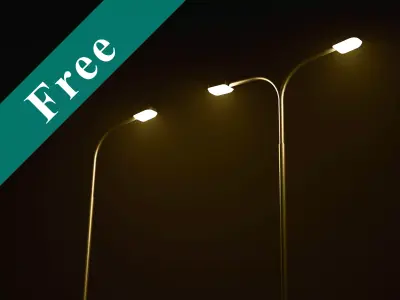 Street Light Poles Free 3D model