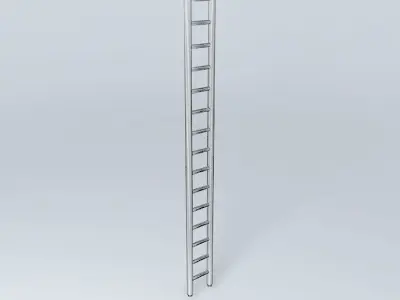 Wooden Ladder Free 3D model