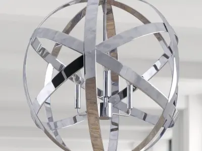 Akiana Light Candle Style Globe Chandelier 3D model