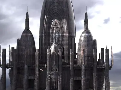 Fantasy Emperor Dark Towers  3D model