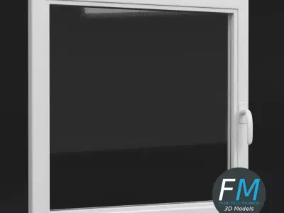 Square window 3D model