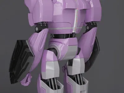 Alien robot 3D model