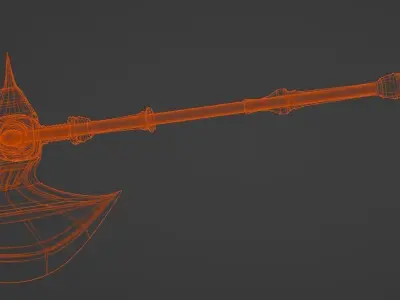 Great Axe - Legendary Battleaxe Conquerest 3D model
