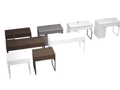 IKEA MICKE WORK TABLE SET 3D model purchase