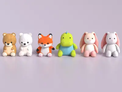  Stuffed Animals Bundle 